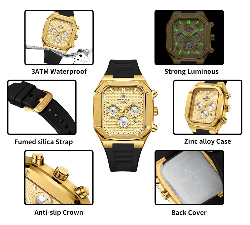 Reloj Naviforce NF8037 G/G/B